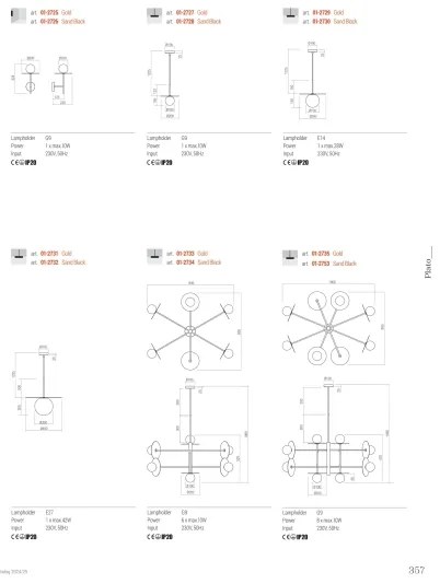 Redo 01-2726 - Nástenná lampa PLATO 1xG9/10W/230V čierna