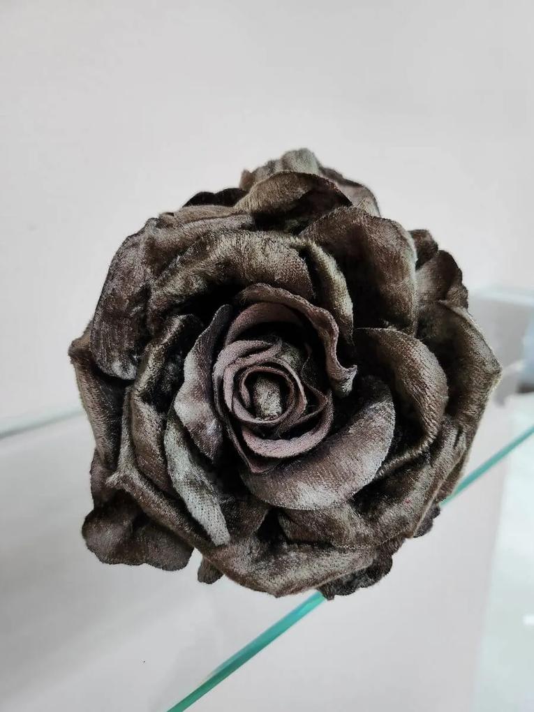 Hnedá zamatová ruža na stonke 30cm