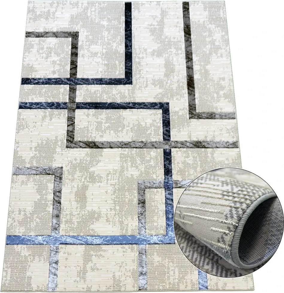 BE Koberec Esprit 3609 NAVY – námornícky modrý obdĺžnikový Rozmer: 200x290 cm