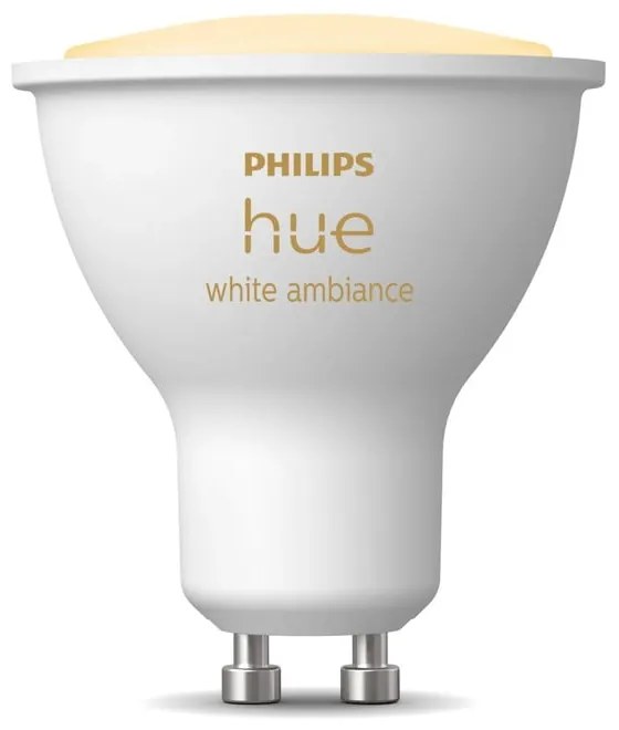 LED inteligentná žiarovka GU10, 4 W White ambiance – Philips Hue