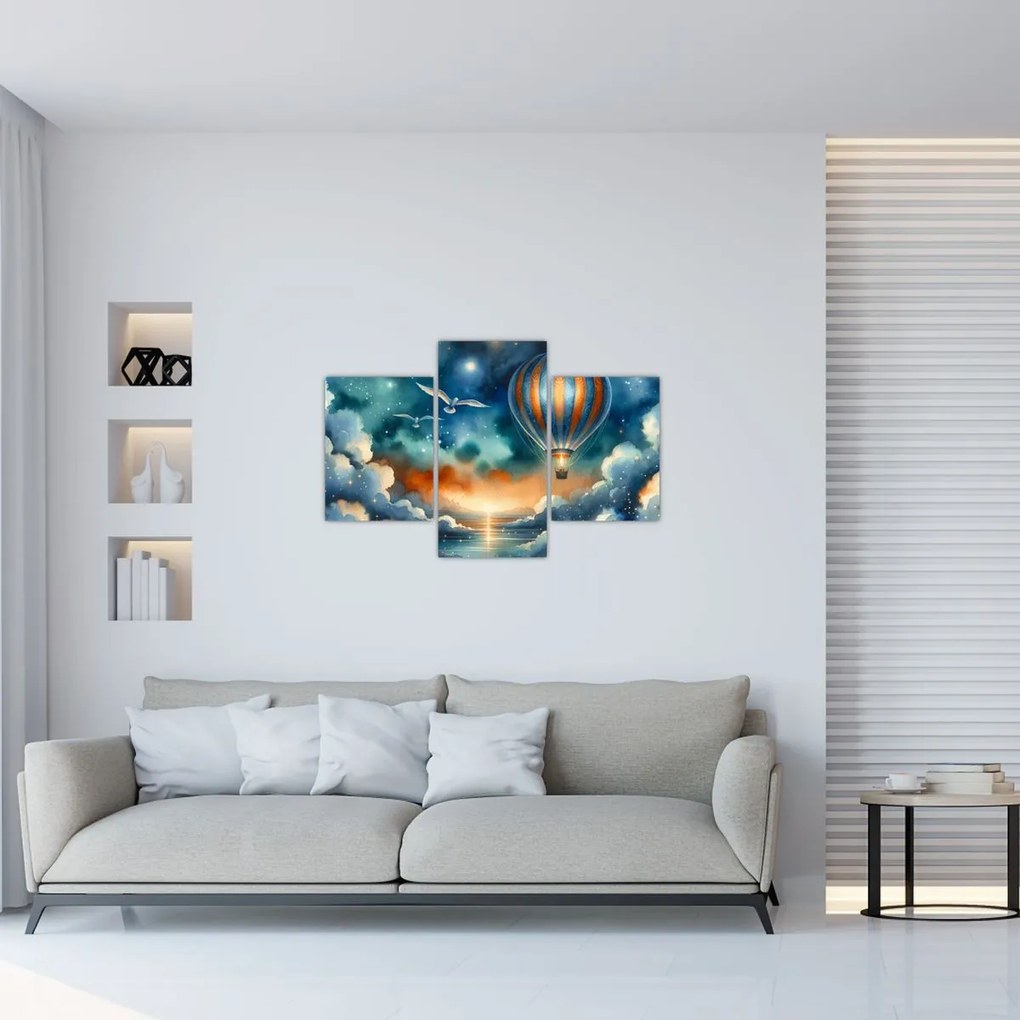 Obraz - Lietať nočnou oblohou (90x60 cm)
