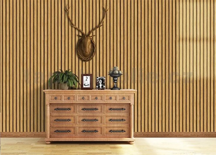 Samolepiace tapety 45 cm x 10 m IMPOL TRADE 9604 3D lamely dub na hnedom podklade Samolepiace tapety