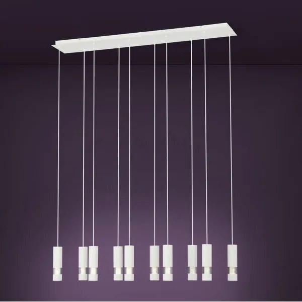 Eglo 39703 - LED Luster na lanku BERNABETA 10xGU10/5W/230V biela