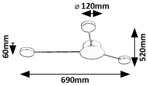 Rabalux 71275 - LED Nástenné svietidlo AMADEO LED/10W/230V 3000K