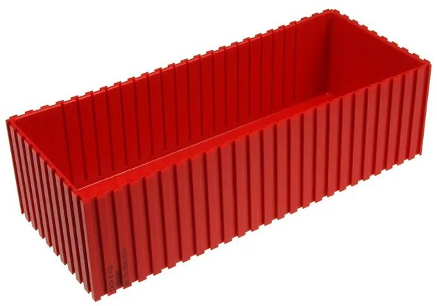 Plastová krabička na náradie 70-250x100 mm, červená