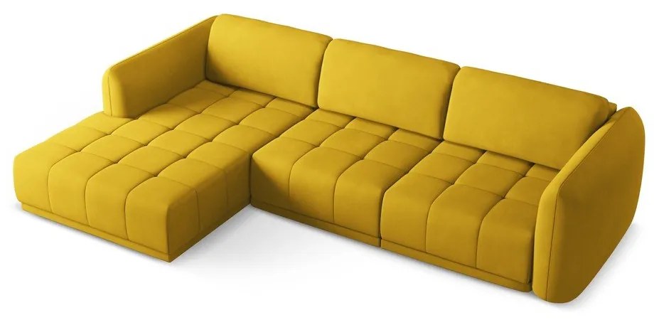 Žltá rohová pohovka (ľavý roh) Hoku – Makamii