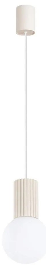 Sollux SL.1719 - Luster na lanku HALO 1xG9/8W/230V pr. 12 cm krémová
