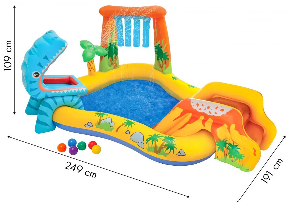 Nafukovací bazén Dinosaur Play Center INTEX 57444
