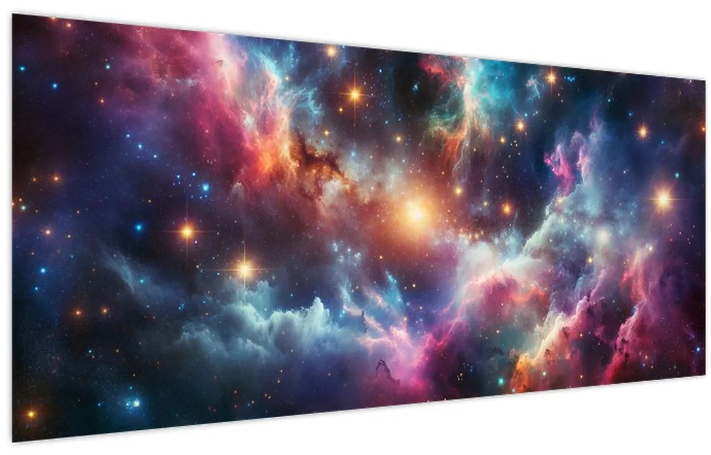 Obraz - Temný vesmír (120x50 cm)