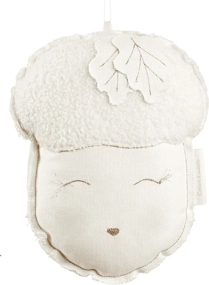 Závesná dekorácia dubový orech vanilka 23x29x10cm