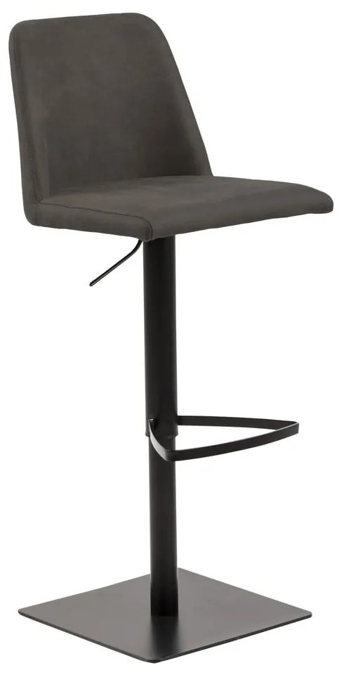 Antracitová barová stolička s nastaviteľnou výškou (výška sedadla 78,5 cm) Avanja – Actona