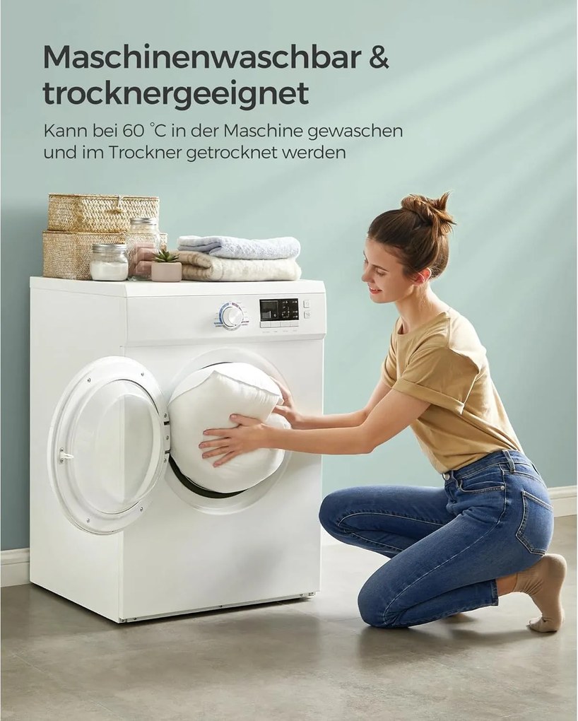 Vankúš 80 x 80 cm, náplň 1500 g, s úložným vakom, biely