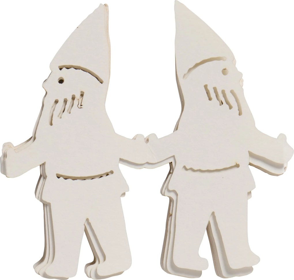 Ib Laursen Vianočná papierová dekorácia Santa's Helpers