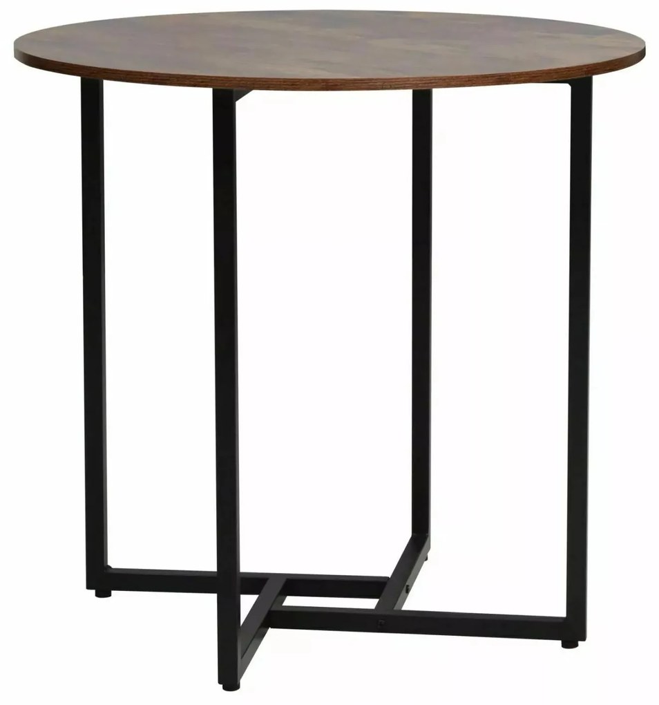 Okrúhly jedálenský stôl ALTO II 80 cm, dekor rustikálne hnedá