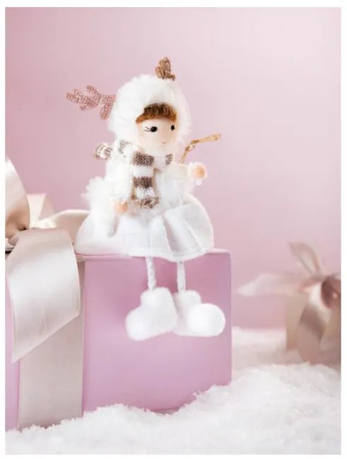 Vianočná dekorácia PLYS bábika 753831