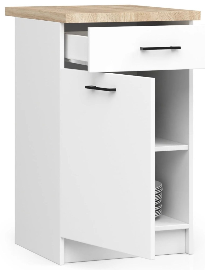 Dolná kuchynská skrinka Ozara SZ40 SZ1 (biela). Akcia -18%. Vlastná spoľahlivá doprava až k Vám domov. 1069127