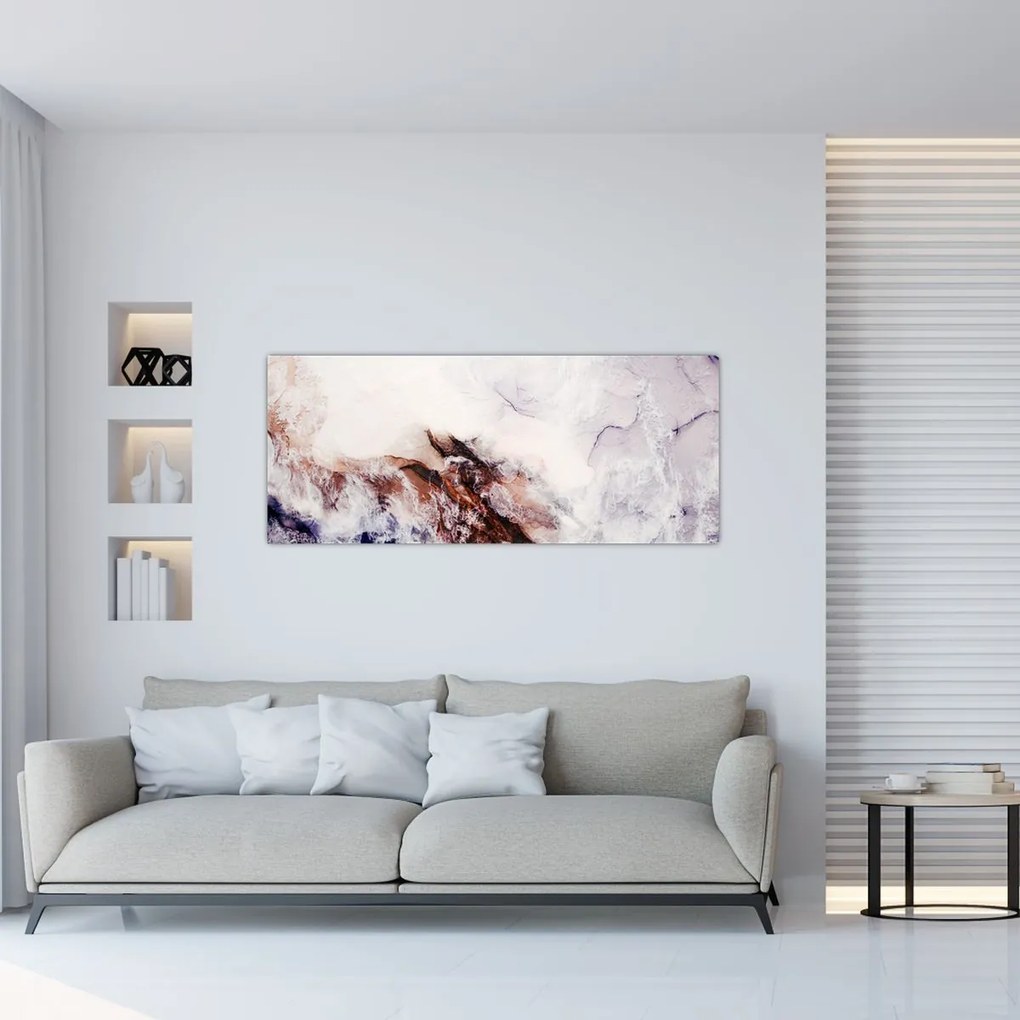 Obraz - Fialový mramor N⁰1 (120x50 cm)