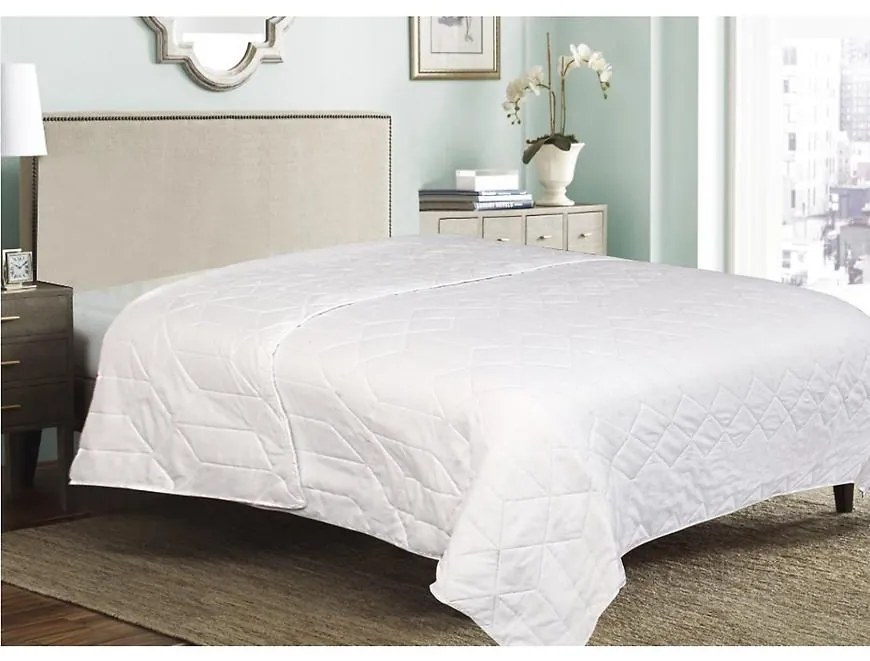 Prikrývka na posteľ  Ala/0004/ 160x200 biely