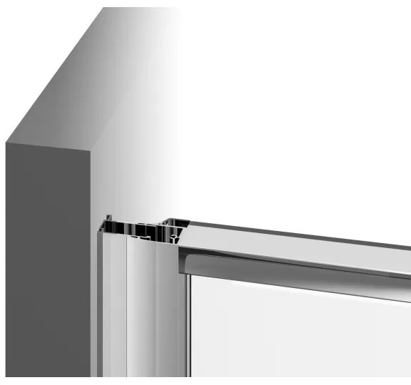 Ravak 37677U00Z1 - trojdielny štvrťkruhový sprchový kút PIVOT 90x90 cm satin