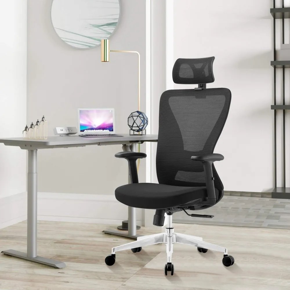 Kancelárska ergonomická stolička Neoseat NICOLE — čierna, nosnosť 150 kg