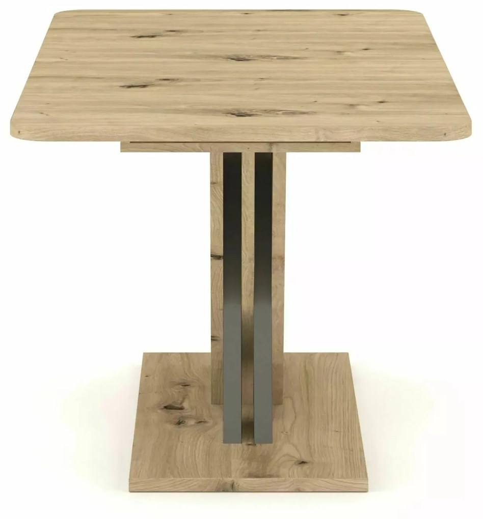 Rozkládací jídelní stůl Exel 140/180 cm dub artisan/antracit