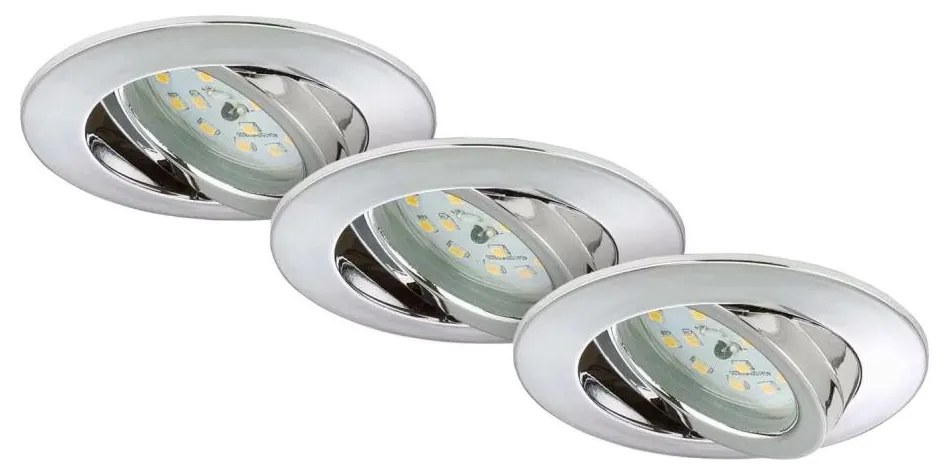 Briloner 7209-038 - SADA 3x LED Kúpeľňové podhľadové svietidlo LED/5W/230V IP23