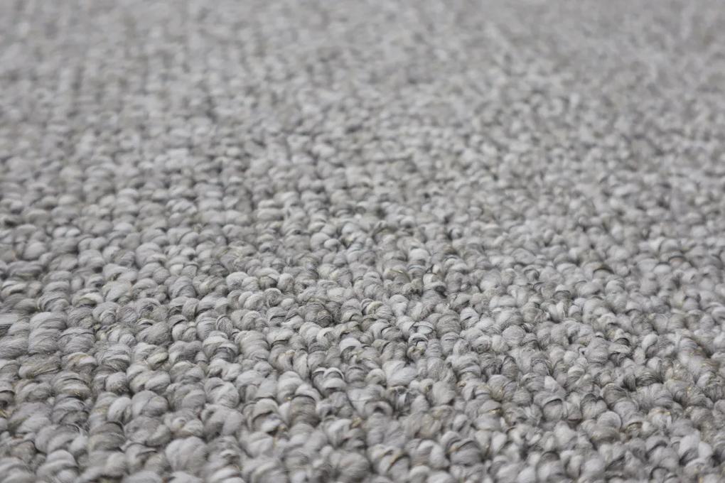 Vopi koberce Kusový koberec Wellington sivý kruh - 67x67 (priemer) kruh cm