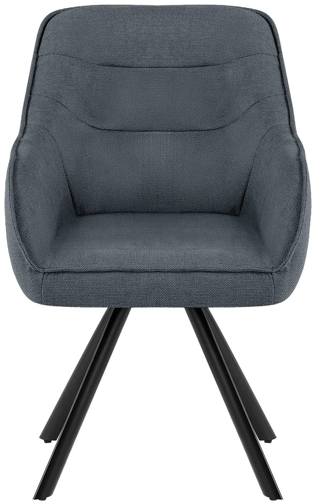 Stolička Pettuli látka - tmavosivá