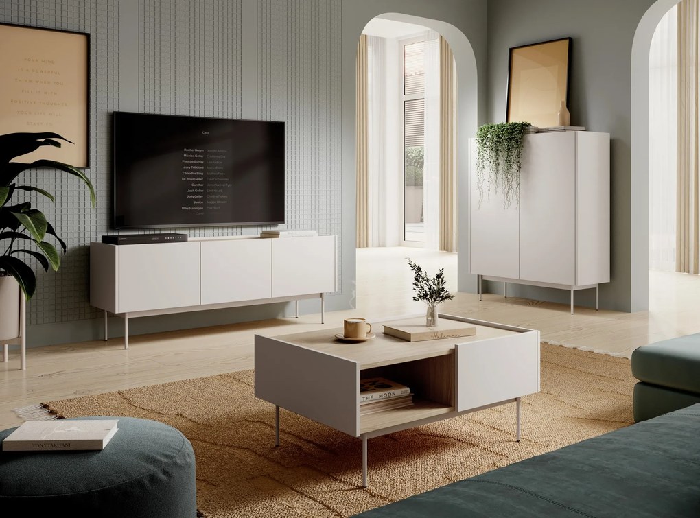 Komoda Farba KD97 dub linea/kašmír
