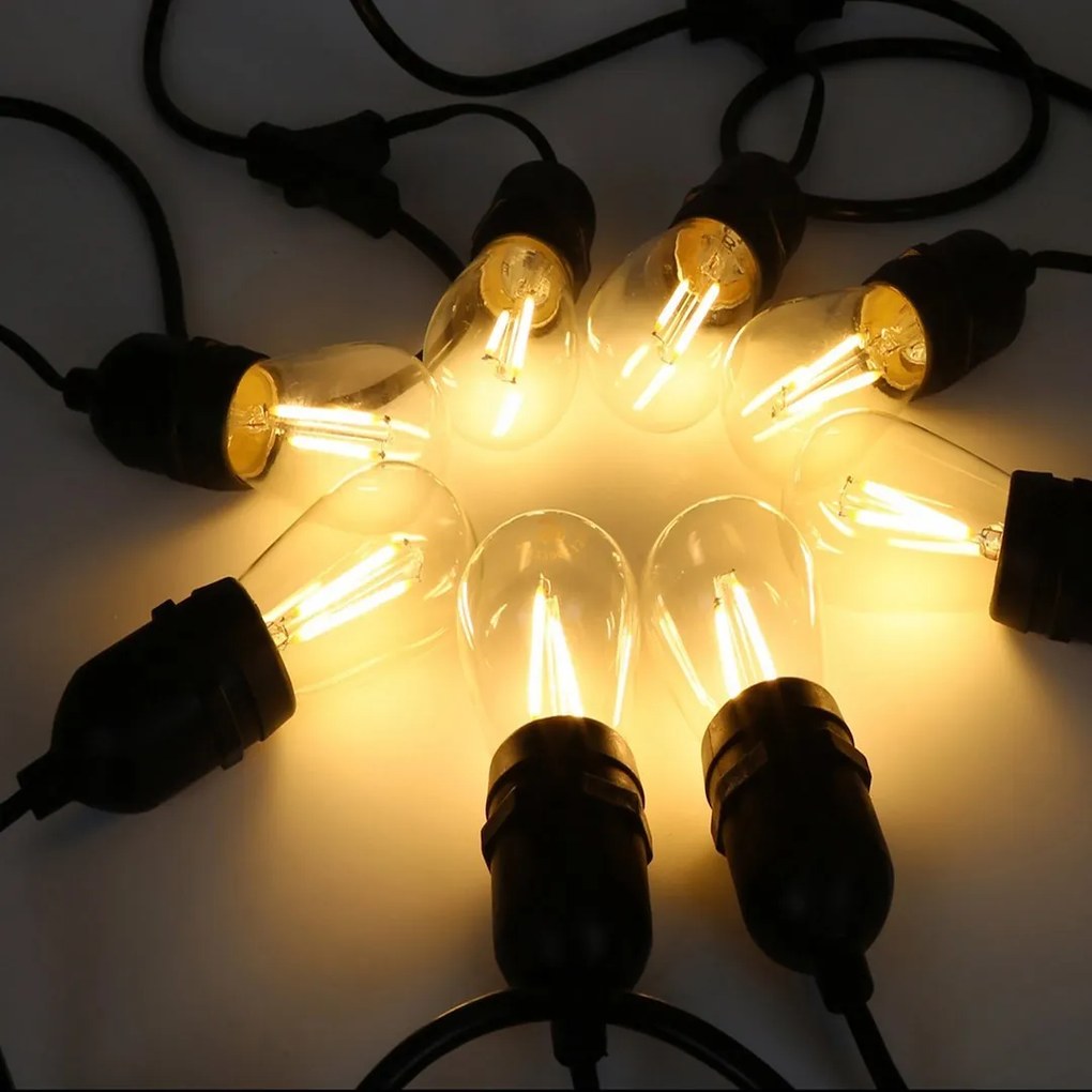 LED svetelná reťaz Basic1, 15m, (bez žiaroviek), b
