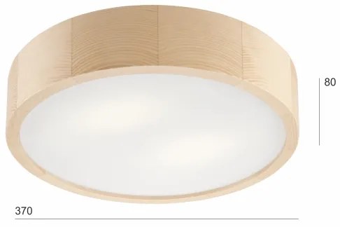 Stropné svietidlo NATURAL 2xE27/60W/230V pr. 37,5 cm borovica