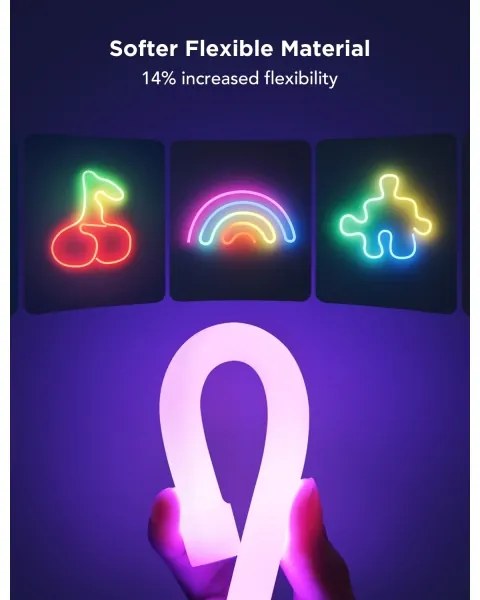 Govee - Neon 2 MATTER ohybný LED pásik 5m RGBIC Wi-Fi IP67