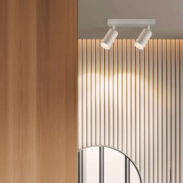 Brilagi - Bodové svietidlo SELE DIAMANT 2xGU10/30W/230V biela