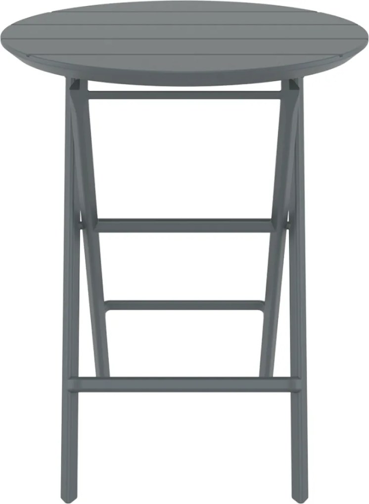 HELEN FOLDING Ø60 sklopný záhradný stôl dark grey