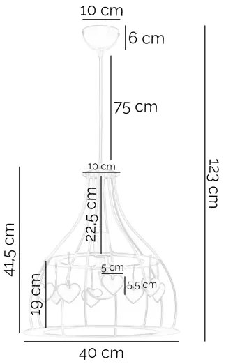 ONLI - Detský luster TITTA 1xE27/22W/230V ružová