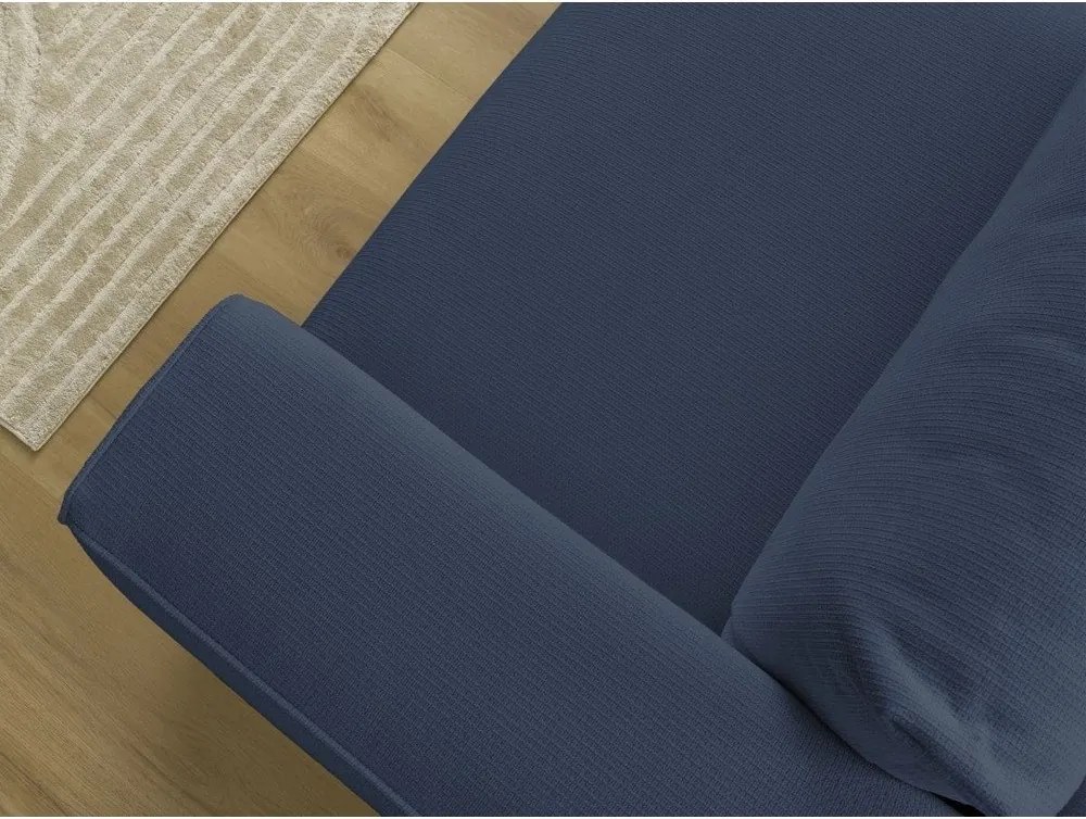 Modrá rozkladacia/s úložným priestorom pohovka 265 cm Ezechiel – Bobochic Paris