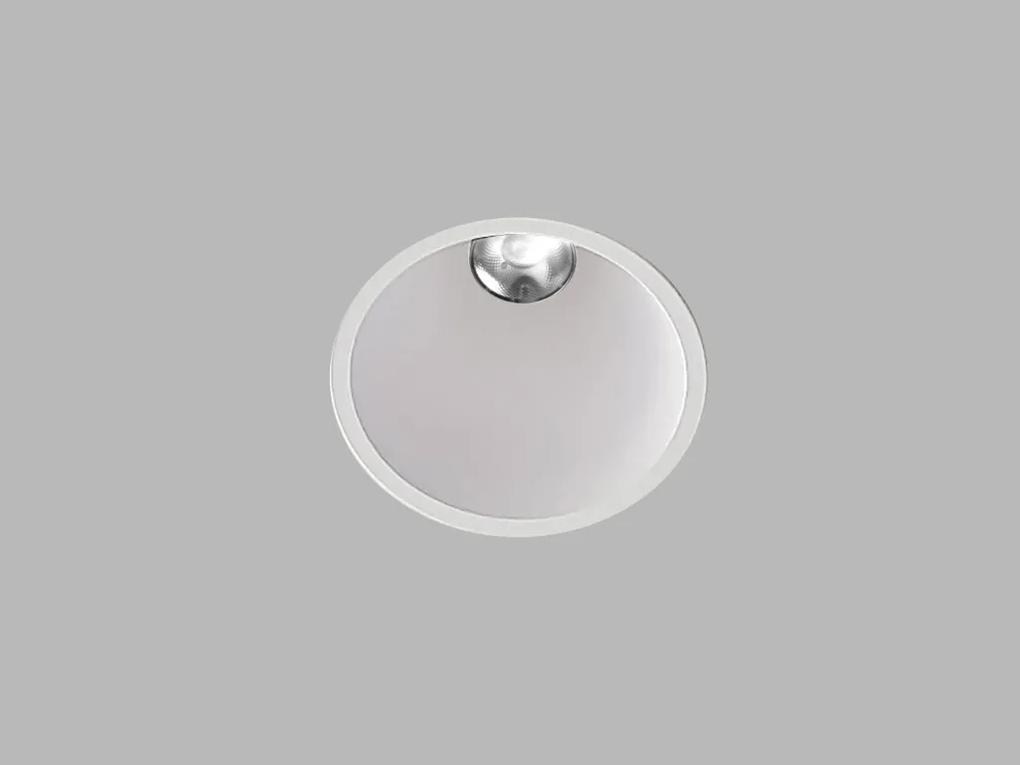 LED2 Kúpeľňové zápustné bodové LED osvetlenie ZERO, 10W, teplá biela, okrúhle, biele, IP43