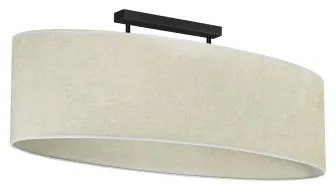 Duolla - Prisadený luster OVAL 2xE27/15W/230V šedá