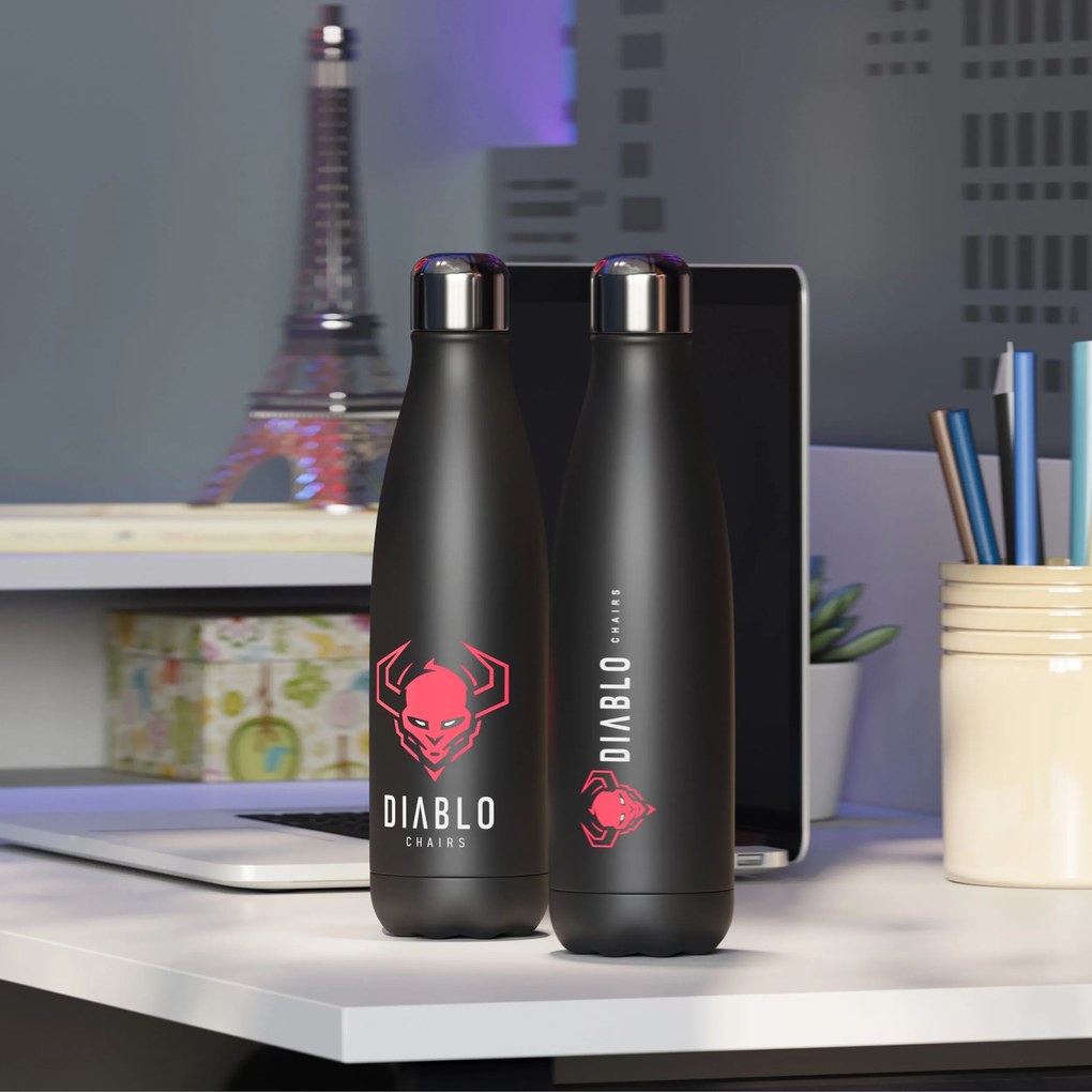 Termo fľaša Diablo Chairs, čierna