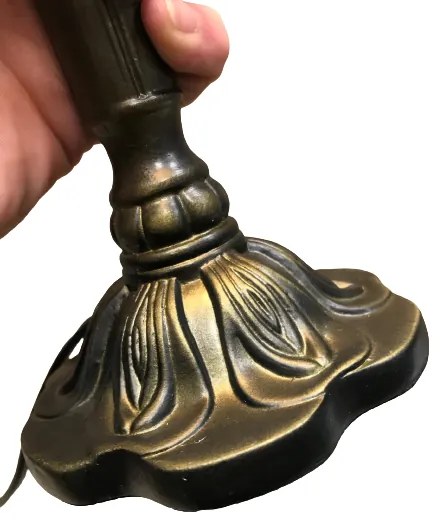 Nočná lampa Tiffany Clayre & Eef ROSE Metal Base Ø21*39