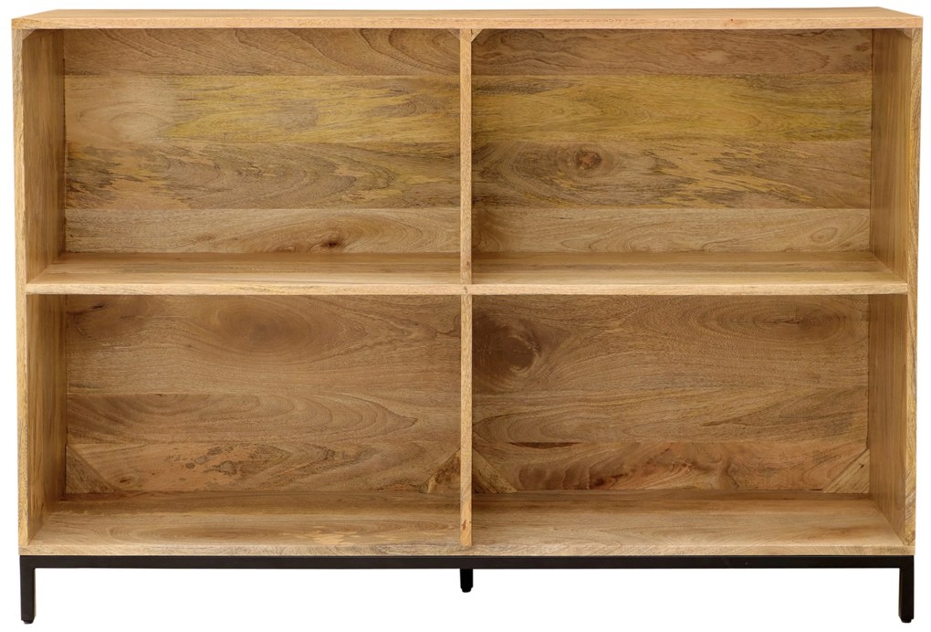 furniture-nabytek.cz - Úzka knižnica 130x90x35 z dreva mango