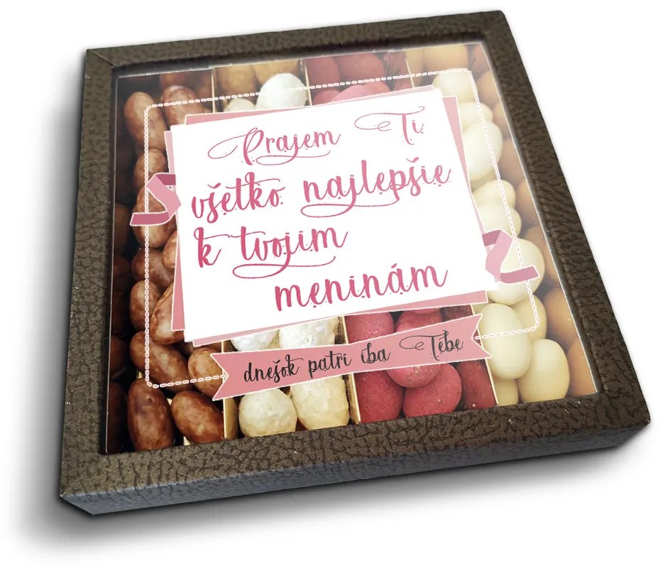 Sablio Mandle v čokoláde Přeji ti vše nejlepší k tvému svátku - 4x 80g