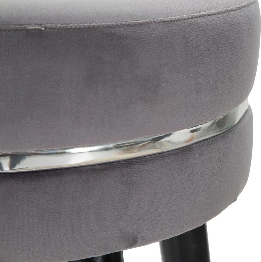 Sivá čalúnená barová stolička (výška sedadla 74 cm) Paris – Mauro Ferretti