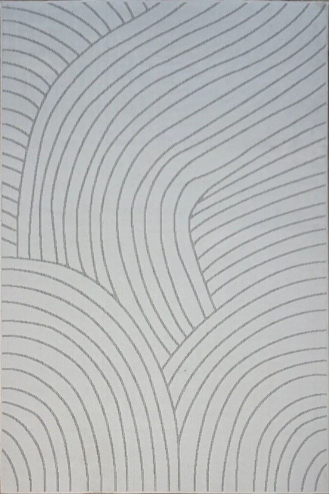 BE Koberec Kolekcia Zen Garden 2402 WHITE – biely obdĺžnikový Rozmer: 200x290 cm