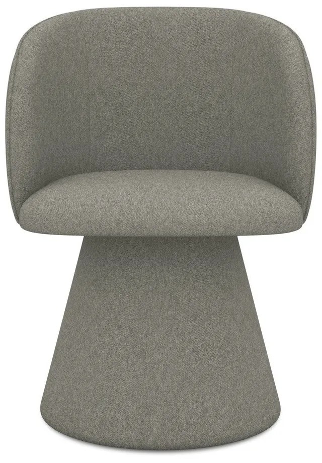 Sivé čalúnené jedálenské kreslo Maia – Makamii