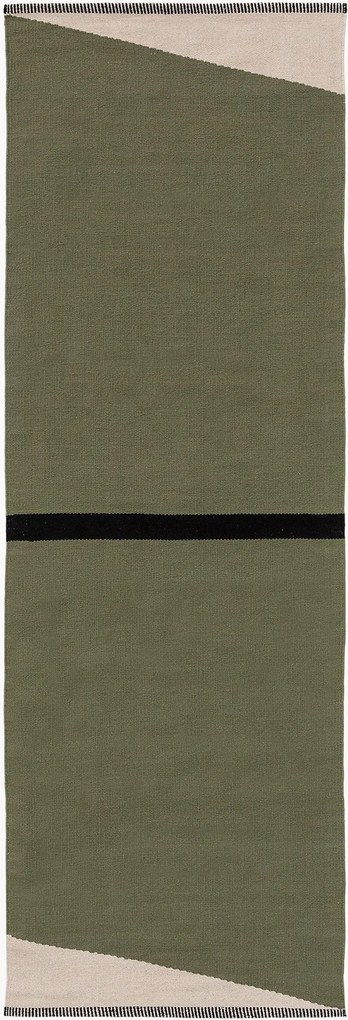 Ručne tkaný bavlnený behúň s krátkym vlasom Lenny