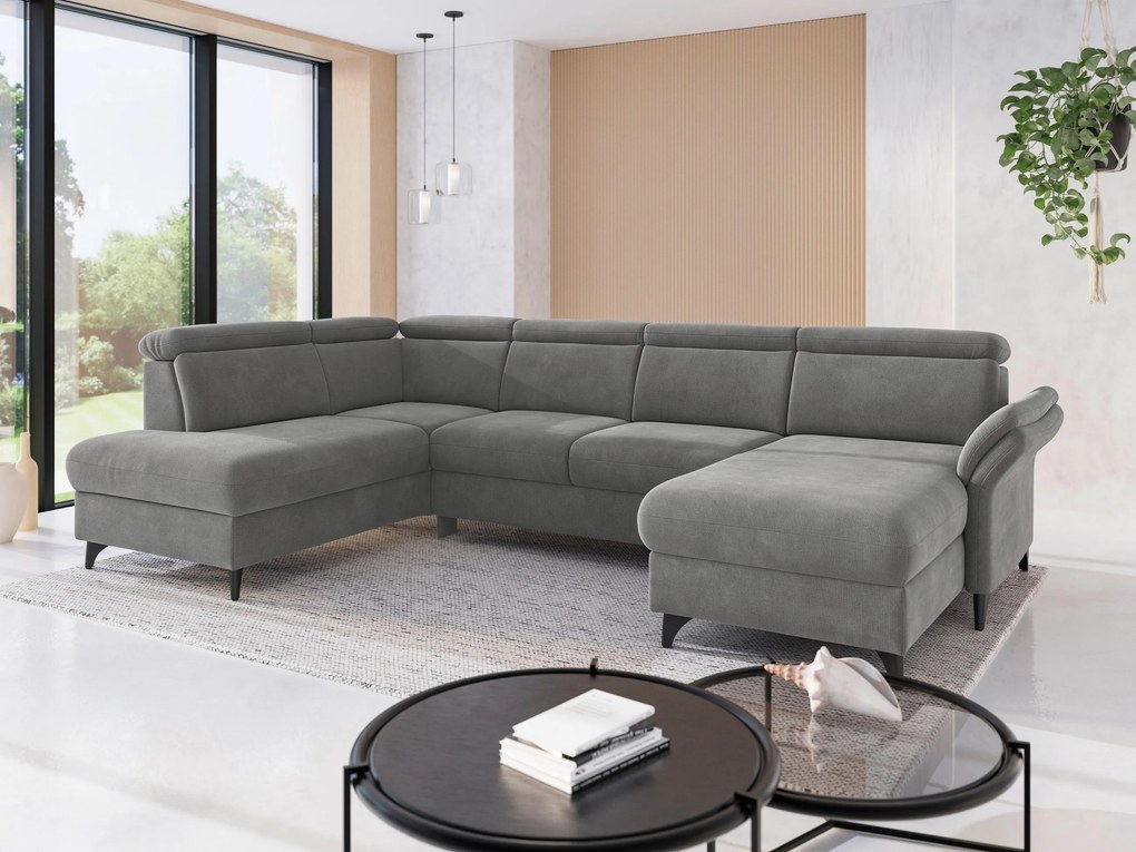 XXXLutz SEDACIA SÚPRAVA, textil, sivá Sit & More - Sedačky - 00014402589W