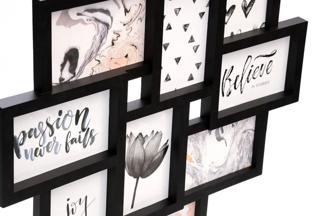 Fotorámik EVITA 10 fotografií čierny