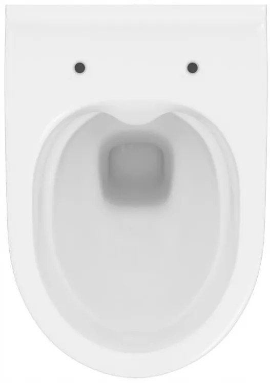 Cersanit Mille Plus CleanOn, závesná WC misa 500x360x365 mm + sedadlo z duroplastu s pomalým zatváraním, biela, S701-454