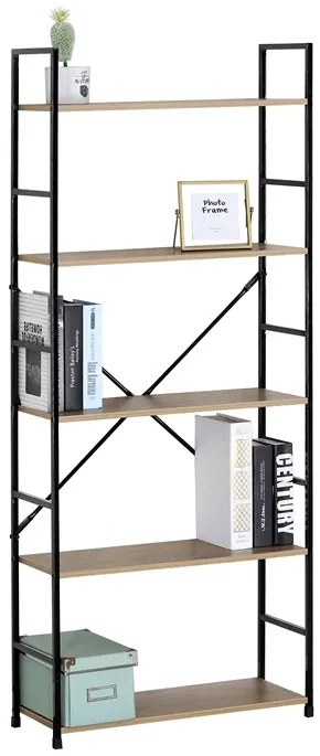 BONTEC Regál, mdf, hnedá, GD-225 OAK Farba: Prírodné